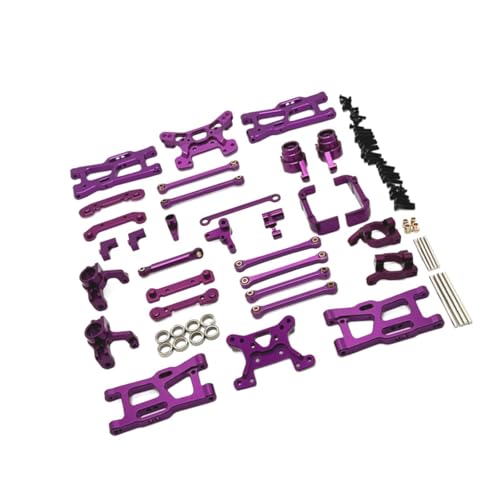 EHJRE RC Vorne Hinten Arm Lenkung Tassen Linkage Rod RC Auto Teile Kits Lenkung Tasse Teile Set, LILA von EHJRE