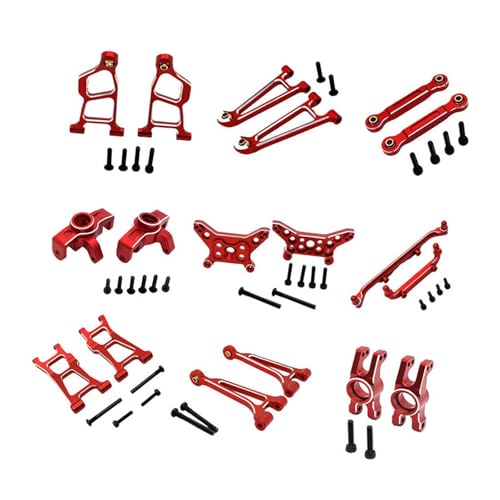 EHJRE Rc Car Modifikationskit Metall Upgrade Set Leichtbau Hochleistung Passend für 1/14 Fernlenkauto Profi Ausrüstung Gelände, Rot EHJRE Rc Car Modifikationskit Metall Upgrade Set Leichtbau Hochleistung Passend für 1/14 Fernlenkauto Profi Ausrüstung Gelände, Rot von EHJRE