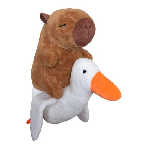 EHJRE Realistische Capybara Plüschpuppe, Schlafzimmerdekorationsspielzeug, Gefüllte Capybara Plüschpuppe für Jungen Und Mädchen, 35CM von EHJRE