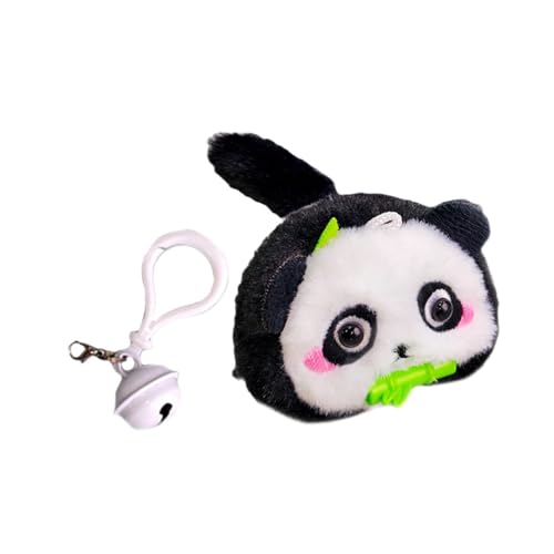 EHJRE Rotierendes Panda-Plüschtier, Panda, Stofftier, Panda, Schlüsselanhänger, Tierplüschpuppe, Schlüsselanhänger für Rucksack von EHJRE