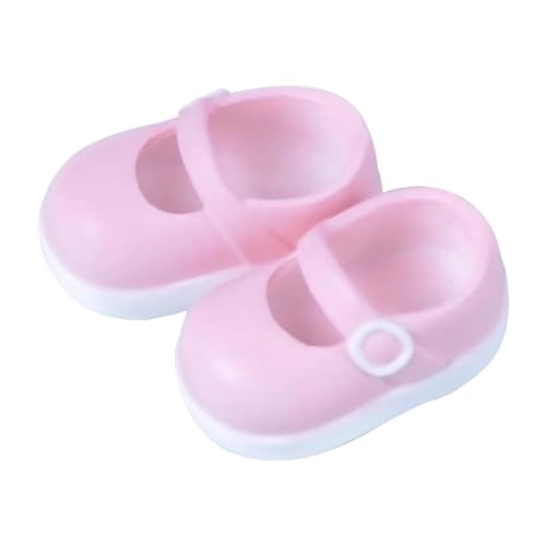 EHJRE 1/12 Schicke Puppenschuhe Puppenzubehör für BJD Puppen –Einfach zu Tragen Und Elegant, 2cm, ROSA von EHJRE