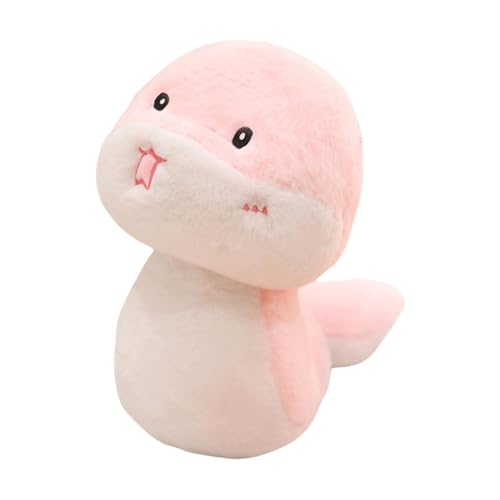 EHJRE Schlangen Plüschtier, Chinesisches Neujahr, Schlangen Plüschpuppe, Mitbringsel, Schlangen Stofftier, Niedliches Tierspielzeug für Geschenk, Büro, Rosa 38cm von EHJRE