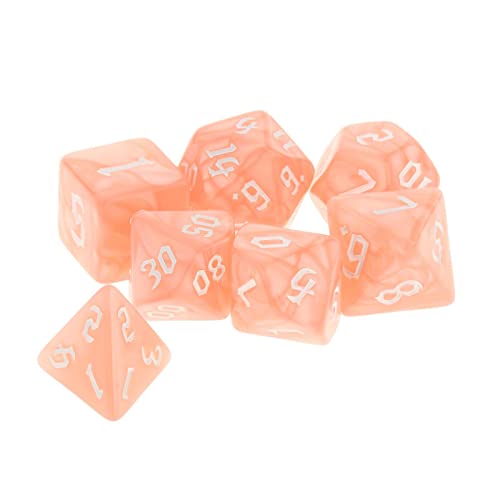 EHJRE Set von 10 Acryl D4 DICE Party Supply Party Favors Familienspiele für, Hell-Pink, Hellrosa4 von EHJRE