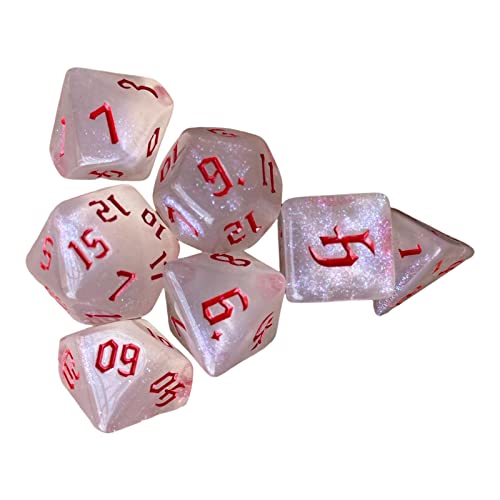 EHJRE Set von 10 Acryl D4 DICE Party Supply Party Favors Familienspiele für, Rot, Rot 2 von EHJRE