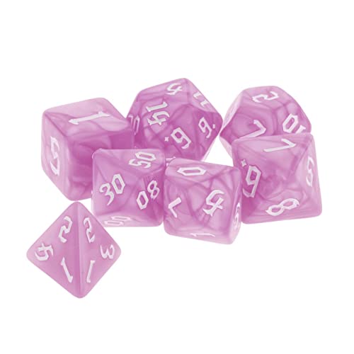 EHJRE Set von 10 Acryl D4 DICE Party Supply Party Favors Familienspiele für, Violett, Lila4 von EHJRE