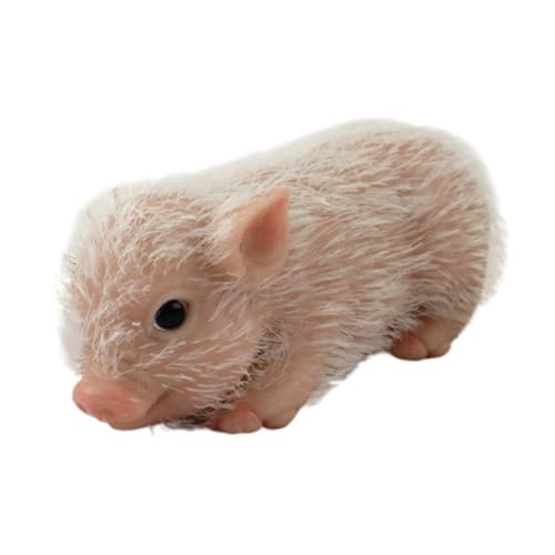 EHJRE Silikonschwein, Tierschweinpuppe, Miniatur-Reborn-Schweinspielzeug, realistisches Schweinspielzeug, als Dekoration von EHJRE