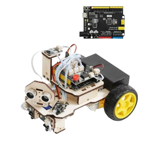 EHJRE Smart Car Robot Stem Lernspielzeug Elektronik-Programmierprojekt für Anfänger, b von EHJRE