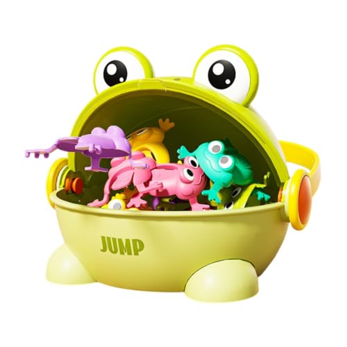 EHJRE Springender Frosch, Springender Spielzeugfrosch, Fröhliche, Springender Pessach Frosch, für Kinder, Jungen, Mädchen, GrÜn von EHJRE