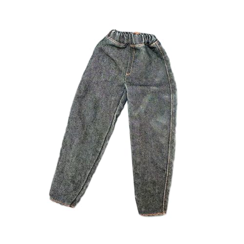 EHJRE Stilvolle Jeans Puppenkleidung für Actionfiguren Im Maßstab 1/6, Schwarz von EHJRE
