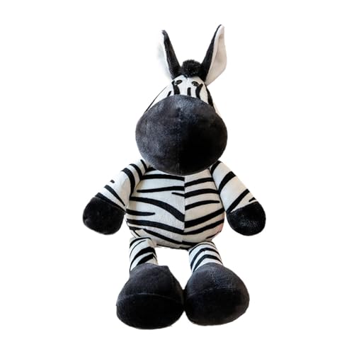 EHJRE Tier Plüschtier, Plüschtier Puppe Zum Sammeln, 25 cm, Kinderzimmer Dekoration, Niedliches Stofftier, Weiches Stofftier für Teenager, Kinder, Geschenke, Zebra von EHJRE