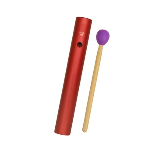 EHJRE Wah Wah Tube Percussion Lernwerkzeug, Professionell, mit Schlägel, Sandzylinder, Musikspielzeug, Früherziehung, Percussion Tube , Rot von EHJRE