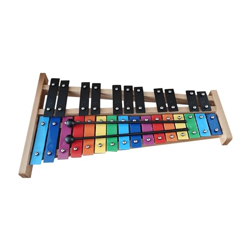 EHJRE Xylophon mit 27 Tönen, Glockenspiel in Voller Größe für Unterwegs, Klassenzimmer, Geburtstagsgeschenk EHJRE Xylophon mit 27 Tönen, Glockenspiel in Voller Größe für Unterwegs, Klassenzimmer, Geburtstagsgeschenk von EHJRE