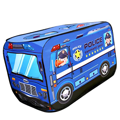 EHJRE Zelt Outdoor Indoor Rollenspiel Spielzeugzelte, Polizei Auto, 114x73x73cm von EHJRE