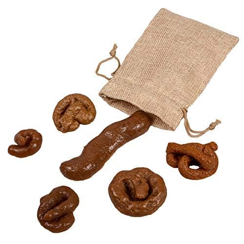 EHOTER 6 PCS Fake Poo Soft Fake Hundekacke Streich Witz Spaß Spielzeug Trick Poo Neuheit Streich Kacke April Fools' Day von EHOTER