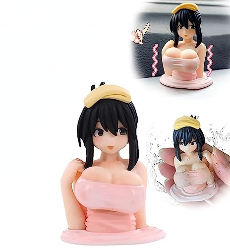 EHOTER Kanako Chest Shaking Anime Figure Ornaments Interessante Anime Figur Modell Statue Kawaii Spielzeug für Auto Haus Desktop Dekoration Ornamente Sammlung als Geschenke (1PCS) von EHOTER