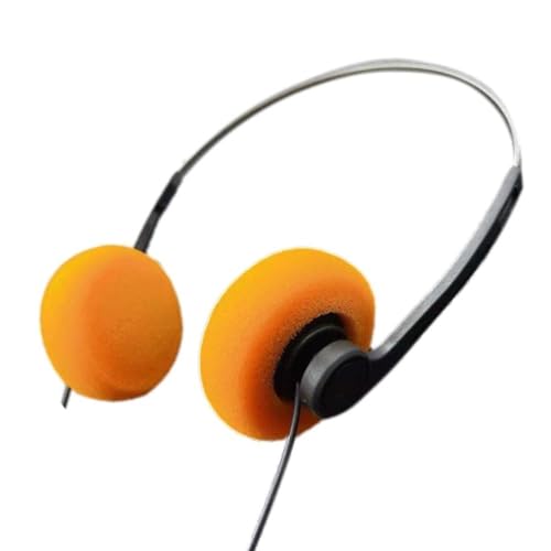 EHOTER Retro-Over-Ear-Kopfhörer Mini-Stereo-Kopfhörer leicht, mit Kabel Vintage-Feelings Bügel-Kopfhörer 80er-90er-Jahre Vintage-Headset kabelgebunden für die meisten Handys (A) von EHOTER