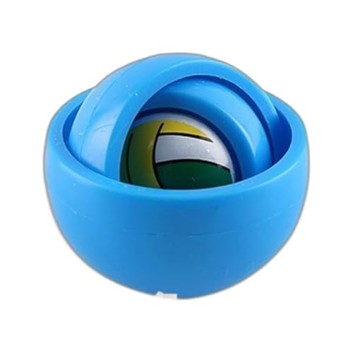 EHOTER Handkreisel Fidget Toy, 3D Maze Bälle Hand Spielzeug,3D unendliche Flip Finger Kreisel Dekompression Ball Stressabbau Vent pädagogisches Spielzeug (Blau) von EHOTER