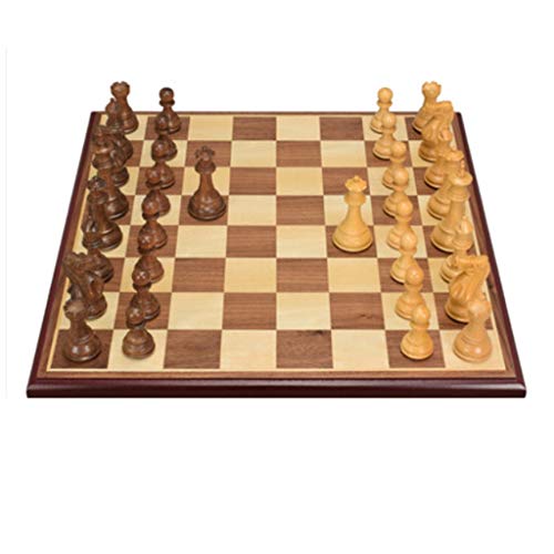 EHVYBDX High-End-Schach Holz Tragbares Schachset Elegantes Design Struktur Komplette Funktionen Leicht zu Tragen Schachsets von EHVYBDX