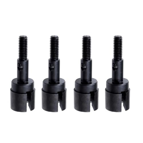 4-teilige Radachsenteile aus Stahl, kompatibel mit 1/10 RC-Modellen EPX Pro 94103 94107 94111(Black 4PCS) von EHxCUF