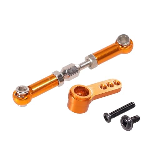 EHxCUF 1/16 RC Auto Kompatible Upgrade Teile 25T Metall Servo Arm Lenkung Horn Link Stange Kompatibel mit H16 B16BM H16PL 16207 16208 16209 16210(GOLDEN) von EHxCUF