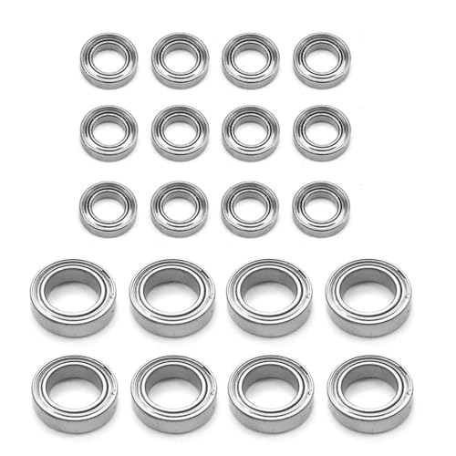 EHxCUF 20-teiliges Kugellager-Set, kompatibel mit RC-Automodellen 144001, 144002, 144010, 124016, 124017, 124018, 124019, Ersatzteil-Zubehör von EHxCUF