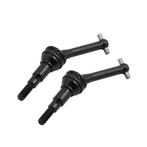 EHxCUF 2PCS Metall Antriebswellen Kompatible Upgrade Teile Kompatibel mit 1/14 RC Modelle 14301 14302 14410 Zubehör(Black) von EHxCUF