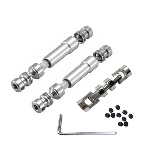 EHxCUF 3 Stück Metall-Antriebswellen-Upgrade-Teile Kompatibel mit 1/12 RC-Autos, kompatibel mit MN128 MN86 MN86S MN86K MN86KS MN G500(White) von EHxCUF