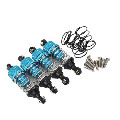 EHxCUF 4PCS Aluminium Stoßdämpfer kompatibel Kompatibel mit RC On Road Drift Racing Autos TT02 TT01 M05 1/10 Skala(Blue) von EHxCUF