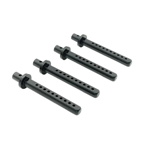 EHxCUF 4PCS Metall Körper Shell Post Halter Halterungen Kompatibel Mit 1/10 Skala RC Crawler Autos Modelle 90021 90022 90028 Upgrade Teile(Black) von EHxCUF