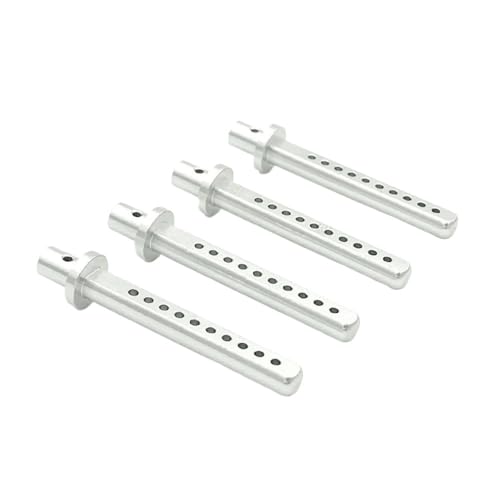 EHxCUF 4PCS Metall Körper Shell Post Halter Halterungen Kompatibel Mit 1/10 Skala RC Crawler Autos Modelle 90021 90022 90028 Upgrade Teile(Silver) von EHxCUF