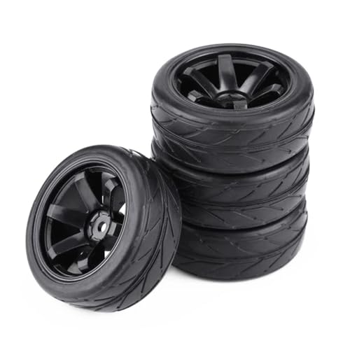 EHxCUF 65 mm 1/10 RC Drift- und Tourenwagenreifen, kompatibel mit TT01 TT02 XV01 TA06 PTG-2 On Road Racing Wheel von EHxCUF