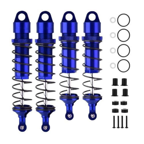 EHxCUF Aluminium-Stoßdämpfer vorne und hinten, kompatibel mit RC-Cars im Maßstab 1:8(Dark Blue) von EHxCUF