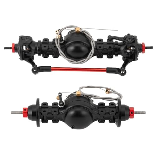 EHxCUF CNC-Metall-Vorder- und Hinterachsdifferential-Upgrade-Zubehör Kompatibel mit kompatible 1/14 RC Trailer Tow Drag(Front and Rear) von EHxCUF