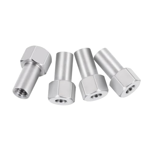 EHxCUF Edelstahl-Rad-Sechskant-Adapter-Set Kompatibel mit 1/24 RC-Autos, kompatibel mit SCX24 und FCX24M, 4 Stück, 2 mm, 3 mm, 5 mm(5MM) von EHxCUF