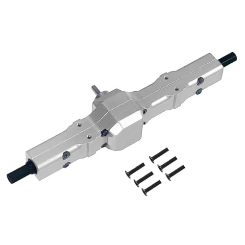 EHxCUF Fernbedienung Auto Hinterachse Upgrade Teile Kompatibel mit Henglong Feiyu D12 Militär Modell Kompatibel Mit Verschiedenen Marken(Silver) von EHxCUF