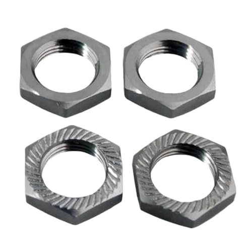 EHxCUF Graue Metall-Upgrade-Sechskantkupplung 17 mm und 1 mm Mutter Kompatibel mit kompatible RC-Modellautos von EHxCUF