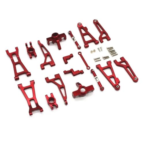 EHxCUF H16H Kompatible Ersatzteile 16207 16208 16209 16210 Kompatibel mit Modifizierte RC Drift Auto Fernbedienung Fahrzeug Metall Upgrade Zubehör(RED) von EHxCUF