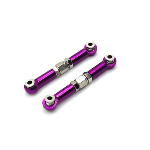 EHxCUF Kompatible Lenkstange Kompatibel mit H6 16207 16208 16209 16210 RC Autoteile Metall Upgrade und Modifikation(Purple) von EHxCUF