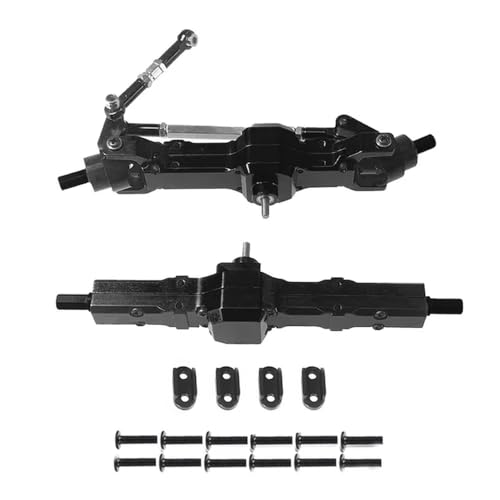 EHxCUF Kompatible Metall-Upgrade-Modifikationsteile Kompatibel mit 1/16 ferngesteuertes Auto, einschließlich C14 C24 Feiyu-Metallbrücke und Schnalle(Black) von EHxCUF