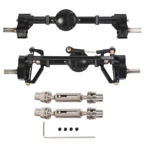 EHxCUF Kompatible Portalachsen-Upgrade-Teile Kompatibel mit 1/16 RC-Autos, einschließlich 2 Vorder- und Hinterachsen mit Metallantriebswellen Kompatibel mit C14 C24 C24-1 C34 C44 B14 B24 von EHxCUF