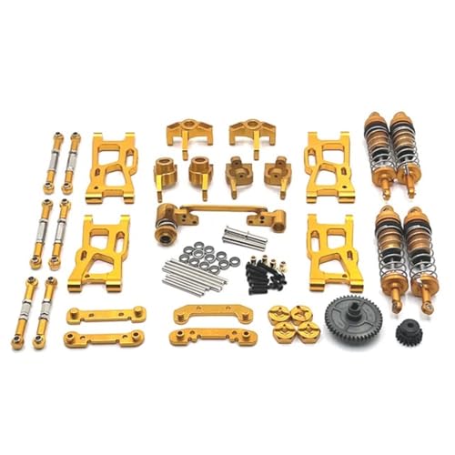 EHxCUF Kompatible RC-Autoteile Metall-Upgrade-Zubehör Kompatibel mit 124007 124017 124019 144001 RIaarIo XDKJ-001 XDKJ-006 AM-X12(Yellow) von EHxCUF