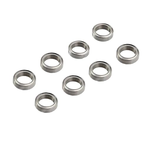 EHxCUF Kompatible Rollenkugellager Kompatibel mit 1/10 RC-Autos, 8 Stück, 15 x 10 x 4 mm, 02138 von EHxCUF