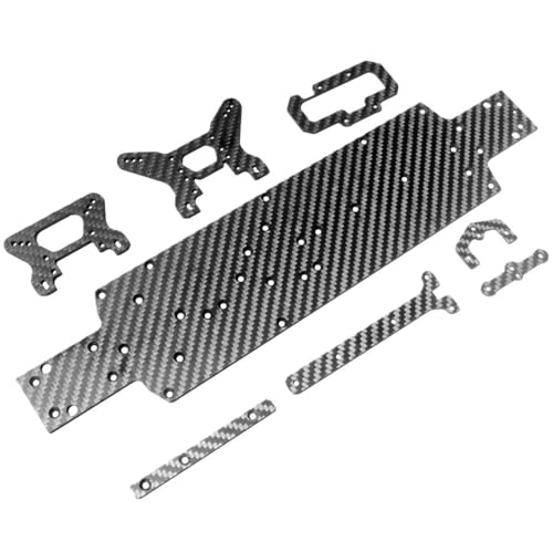 EHxCUF Kompatible Upgrade-Teile Kompatibel mit Shock Tower Board Set 104001 Kohlefaser-Chassis Kompatibel mit 1/10 RC-Car von EHxCUF