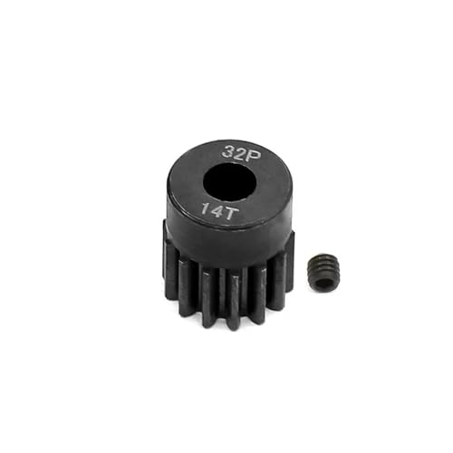 EHxCUF Kompatibler 5-mm-32P-Motorritzelsatz aus Metall und Stahl Kompatibel mit 1/10 und 1/8 RC-Autos 13T 14T 15T 16T 17T 18T 19T 20T 21T(14T) von EHxCUF