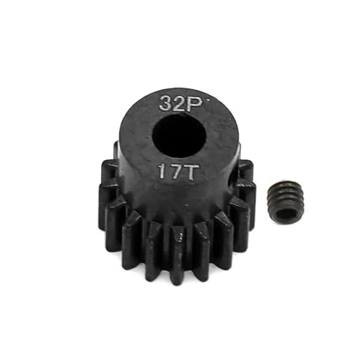 EHxCUF Kompatibler 5-mm-32P-Motorritzelsatz aus Metall und Stahl Kompatibel mit 1/10 und 1/8 RC-Autos 13T 14T 15T 16T 17T 18T 19T 20T 21T(17T) von EHxCUF