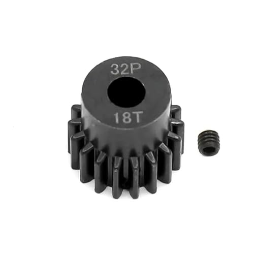 EHxCUF Kompatibler 5-mm-32P-Motorritzelsatz aus Metall und Stahl Kompatibel mit 1/10 und 1/8 RC-Autos 13T 14T 15T 16T 17T 18T 19T 20T 21T(18T) von EHxCUF