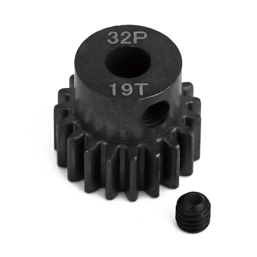 EHxCUF Kompatibler 5-mm-32P-Motorritzelsatz aus Metall und Stahl Kompatibel mit 1/10 und 1/8 RC-Autos 13T 14T 15T 16T 17T 18T 19T 20T 21T(19T) von EHxCUF