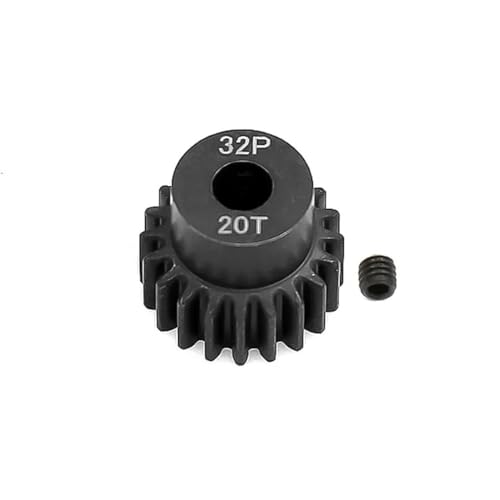 EHxCUF Kompatibler 5-mm-32P-Motorritzelsatz aus Metall und Stahl Kompatibel mit 1/10 und 1/8 RC-Autos 13T 14T 15T 16T 17T 18T 19T 20T 21T(20T) von EHxCUF