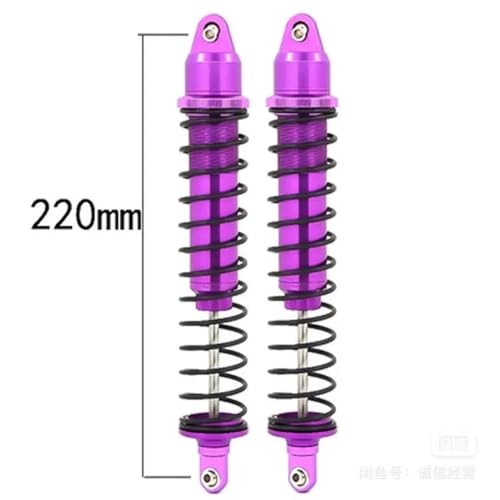 EHxCUF Kompatibler Aluminium-Stoßdämpfer-Dämpfer, 2 Stück, Kompatibel mit 1/5 RC-Automodell X 77076–4 7761(Purple) von EHxCUF