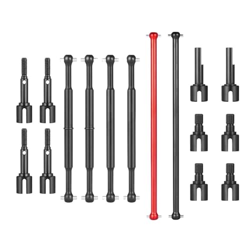 EHxCUF Kompatibler Antriebsschalen-Gelenksatz Kompatibel mit 1/10 58391 4WD-Teile, Vorder- und Hinterachse, zentrale Antriebswelle(Center ROYAL Blue) von EHxCUF